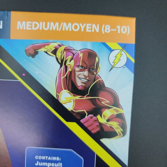 Flash Costume for Kids Hero Boys Dress Up Costume , 8-9, N w/defect - Picture 6 of 16